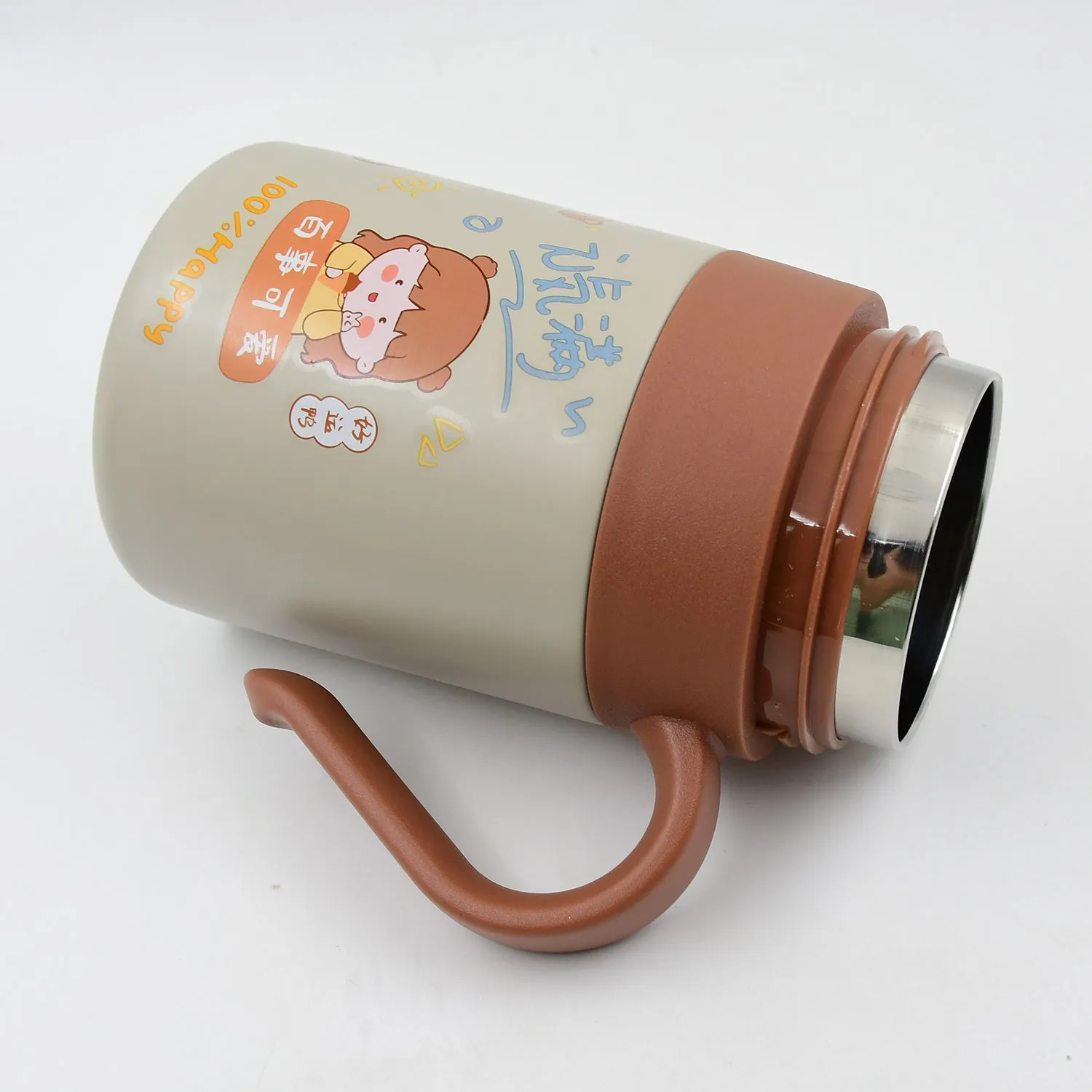 13211 Stainless Steel Mug / Bottle Vacuum Insulated Cup with Handle & Small cup (550 ML)