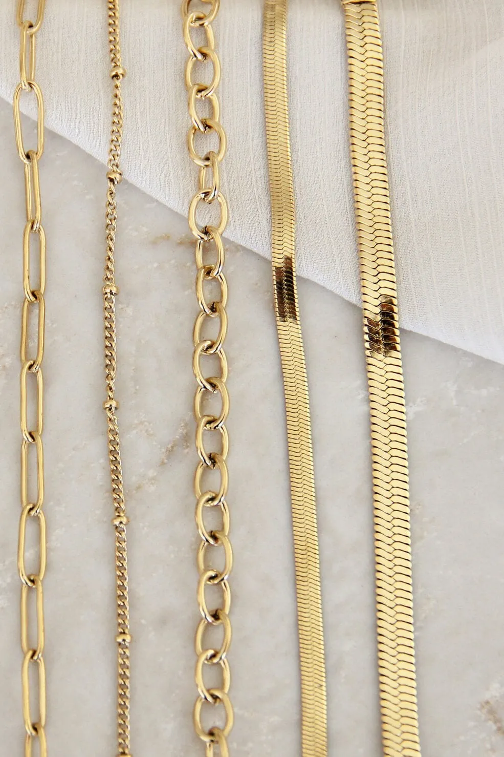 3mm Herringbone Chain Bracelet