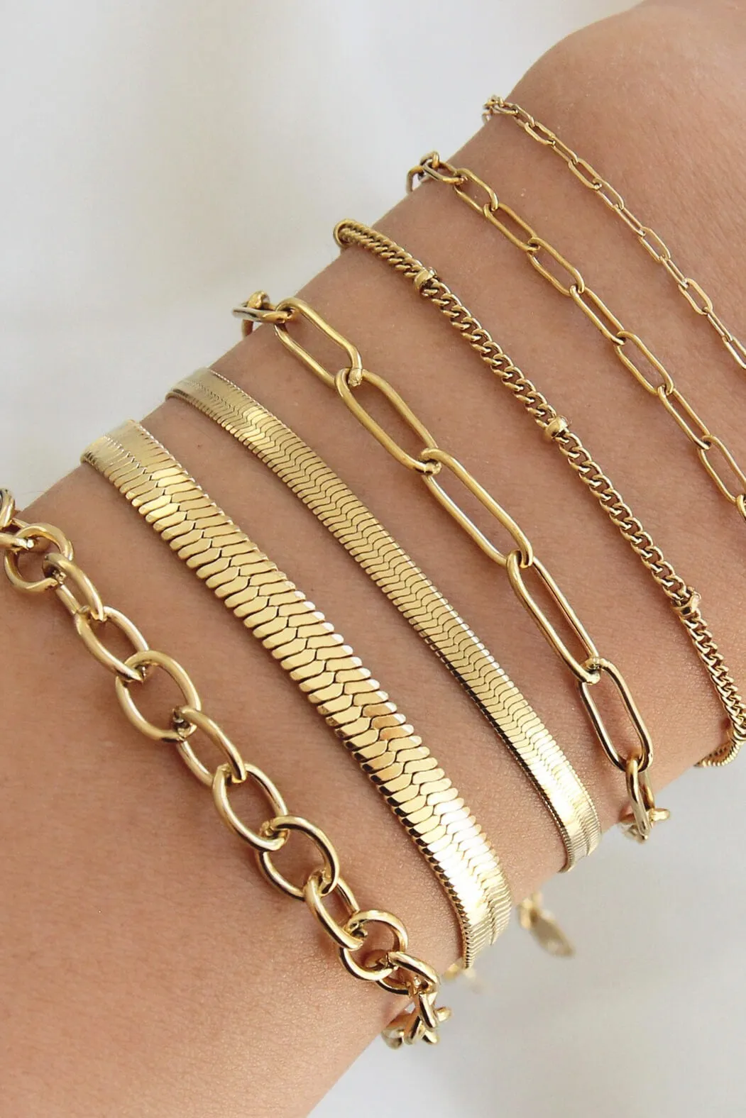 3mm Herringbone Chain Bracelet