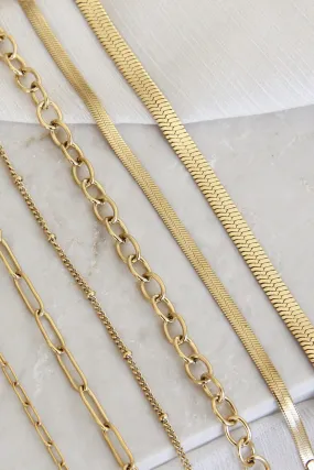 3mm Herringbone Chain Bracelet