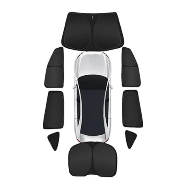 8pcs Set Window Sunshade Covers for Tesla Model S 2016-2023