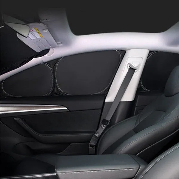 8pcs Set Window Sunshade Covers for Tesla Model S 2016-2023