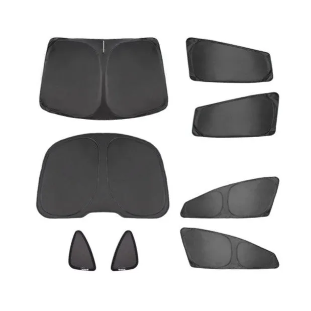 8pcs Set Window Sunshade Covers for Tesla Model S 2016-2023
