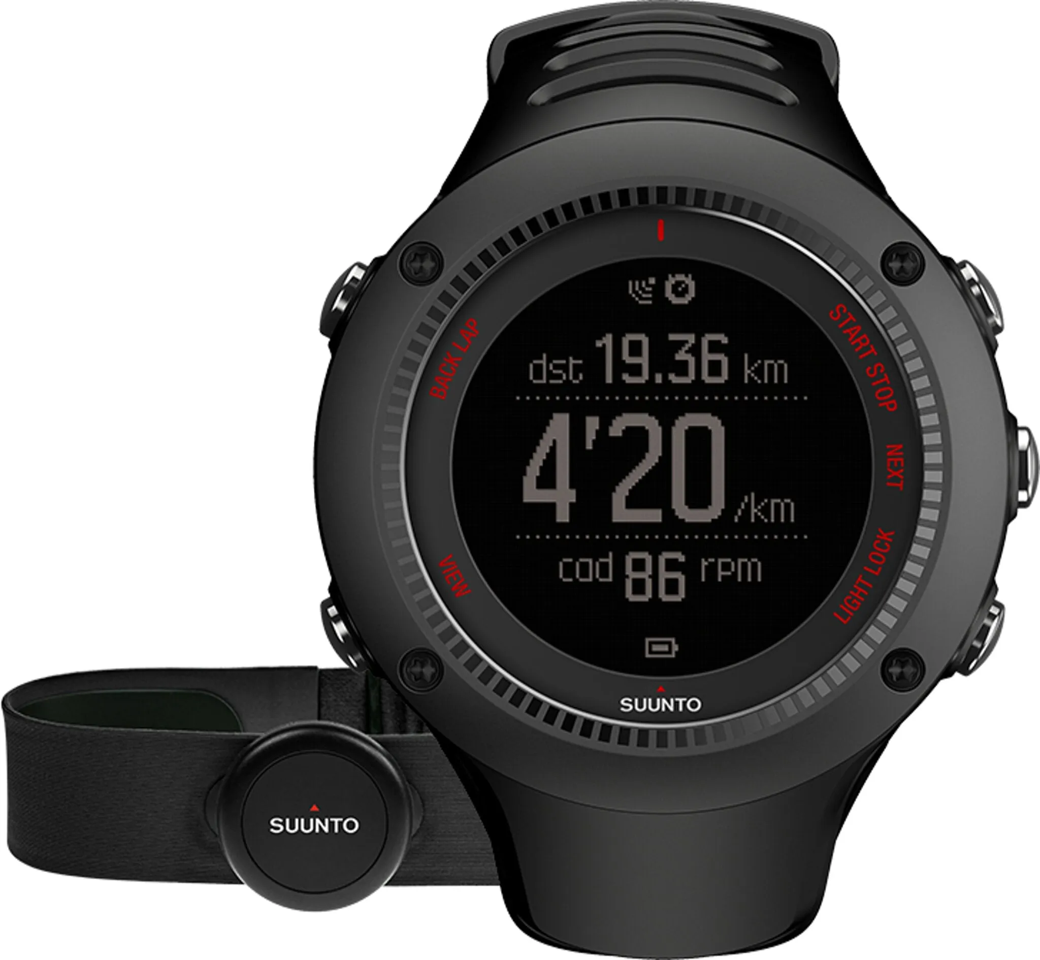 Ambit3 Run GPS Watch with Heartrate Belt|-|Montre GPS Ambit3 Run avec ceinture de fréquence cardiaque