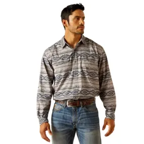 Ariat Men's VentTek Outbound Moon Mist Classic Fit Long Sleeve Button Down Shirt 10049015