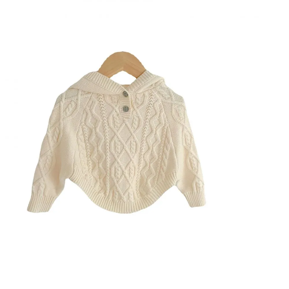Baby Girls Autumn Knitted Solid Top Wholesale Baby Clothes Usa