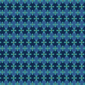 Benartex Christmas Spirit 16279 55 Diamond Splendor Blue By The Yard