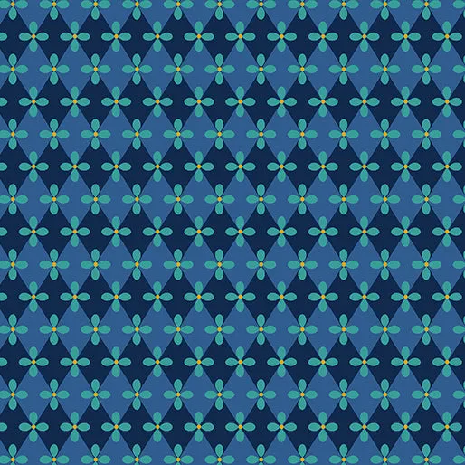 Benartex Christmas Spirit 16279 55 Diamond Splendor Blue By The Yard