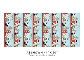 Benartex Meowy Christmas 16232 99 Stripe Multi By The Yard