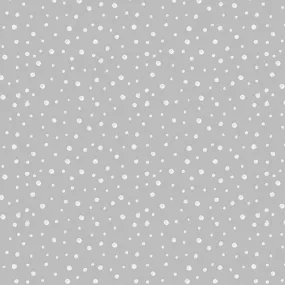 Benartex Meowy Christmas 16239 08 Snow Dots Light Grey By The Yard