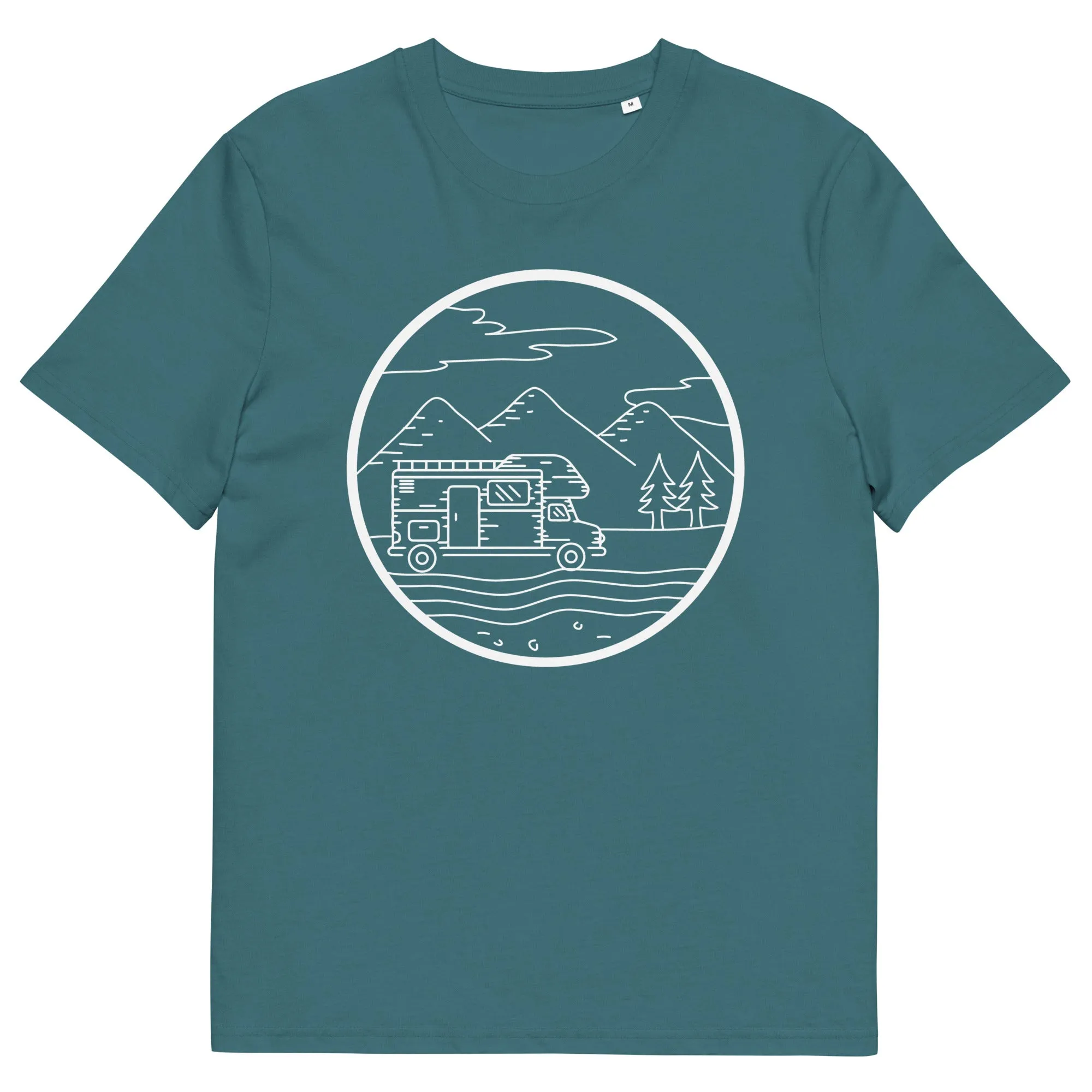 Berge - Camping Van - (13) - Herren Premium Organic T-Shirt