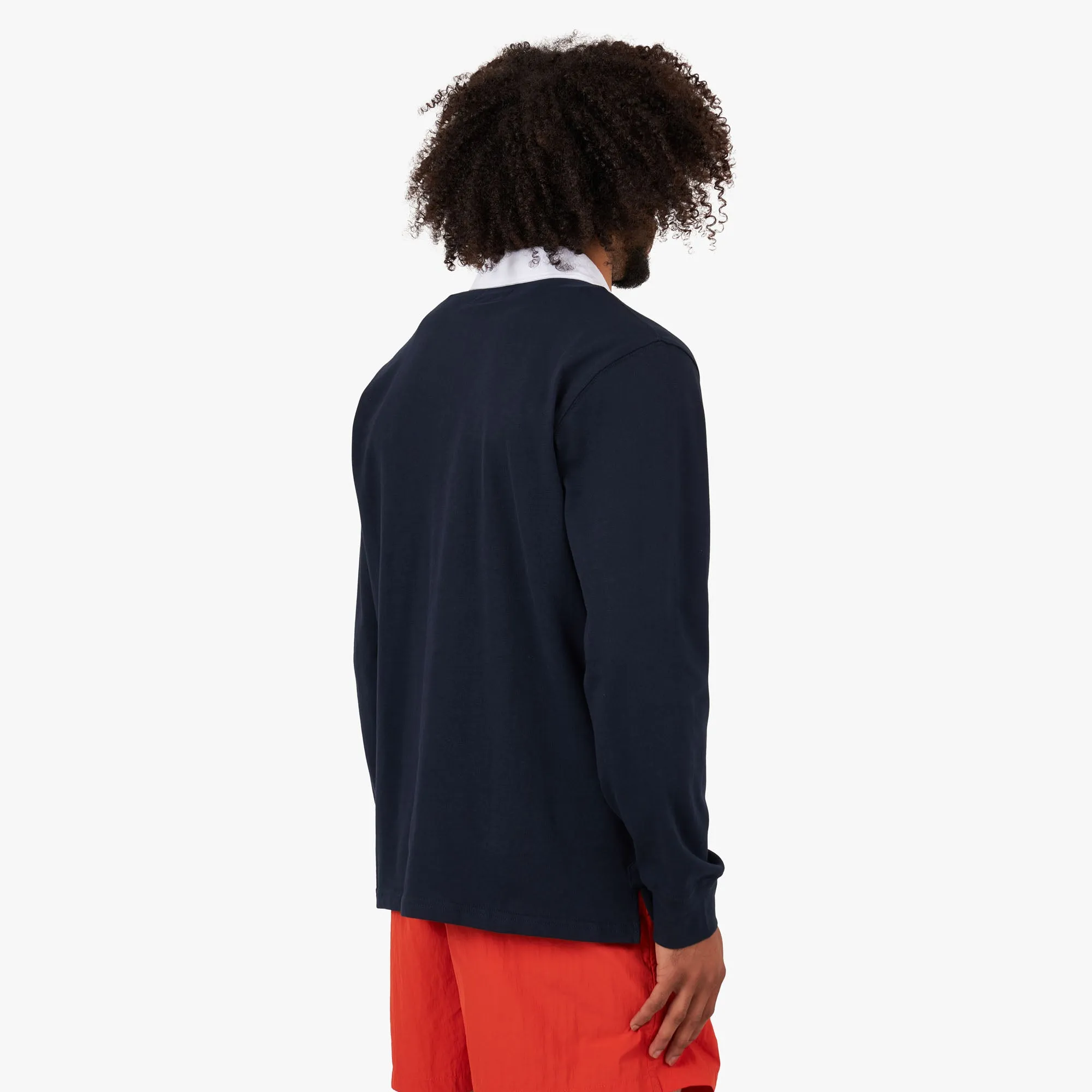 Brother Brother Long Sleeve Rugby Shirt /  Navy