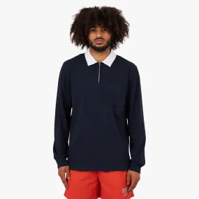 Brother Brother Long Sleeve Rugby Shirt /  Navy