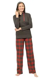 Buffalo Plaid Hoodie Set