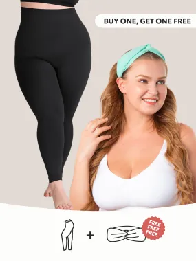 Buy 1, Get 1 FREE: 1 High-Waisted Shaping Leggings   1 FREE Headband