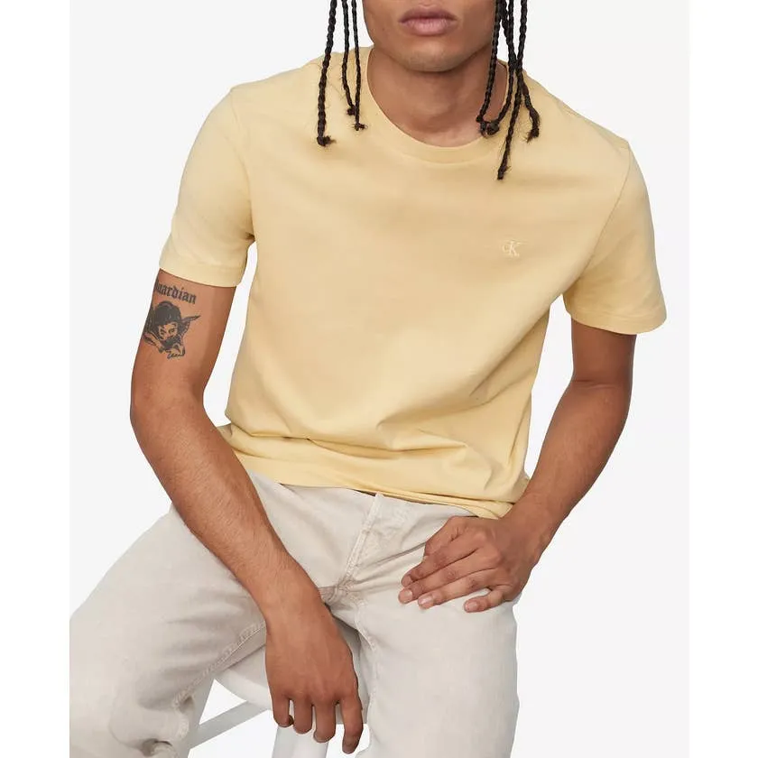 Calvin Klein Men's Smooth Solid T-Shirt, Butter Yellow, Size XXL, NWT!!