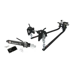 Camco EAZ-Lift Elite 1,200lb RV Weight Distribution Hitch | Adjustable Sway Control & Interchangeable Spring Bars | Pre-Installed Hitch Ball & Sway Control Ball | 1,400lb Max Tongue Weight (48069)