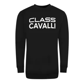 Cavalli Class Bolted Logo Black Sweatshirt