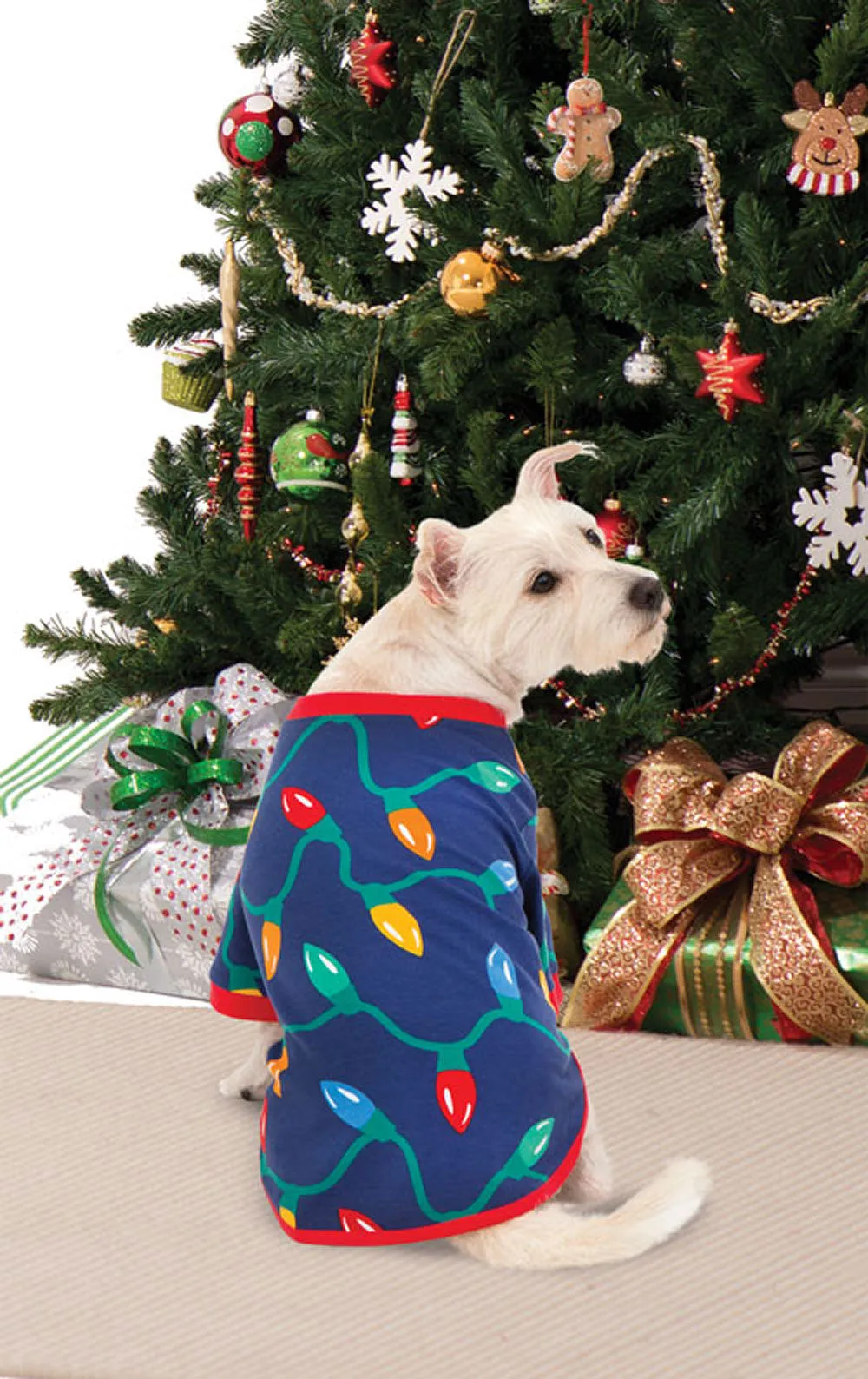 Christmas Lights Pet Pajamas - Pet & Owner