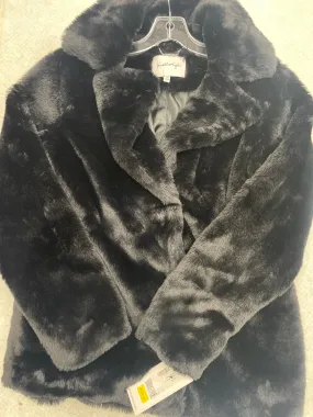 Coat Faux Fur & Sherpa By Clothes Mentor In Black, Size: M