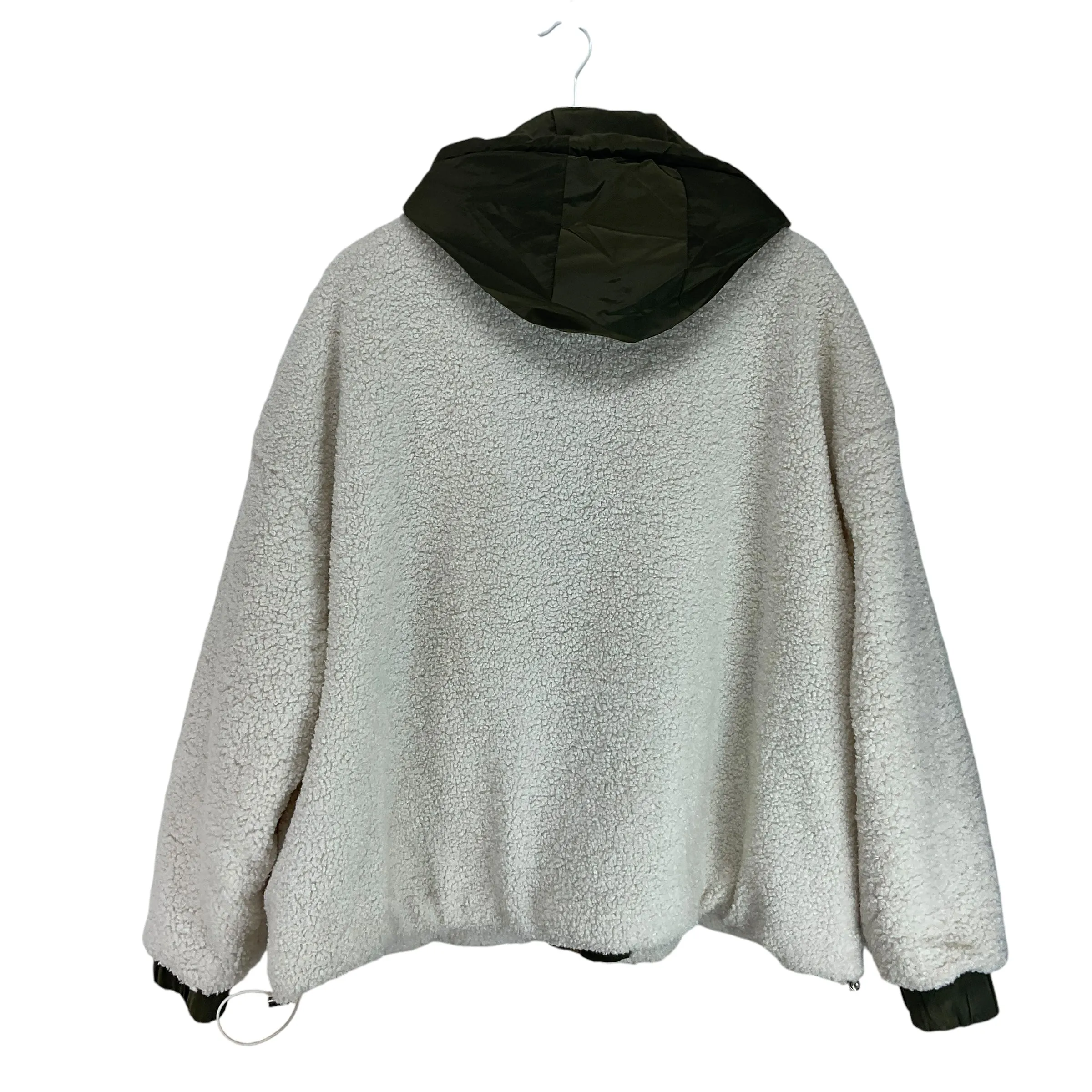 Coat Faux Fur & Sherpa By Clothes Mentor In White, Size: L
