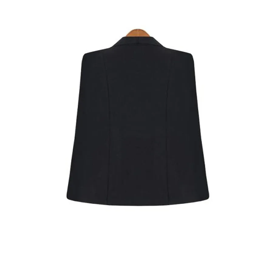 Coat Women Lapel Split Cloak Jacket