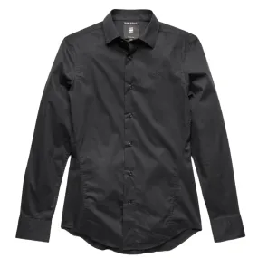 Dark Black Dressed Super Slim Shirt