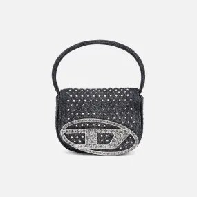 Diesel 1DR XS Denim Strass Bag - Black
