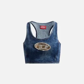 Diesel Crop Top - Blue Crystal