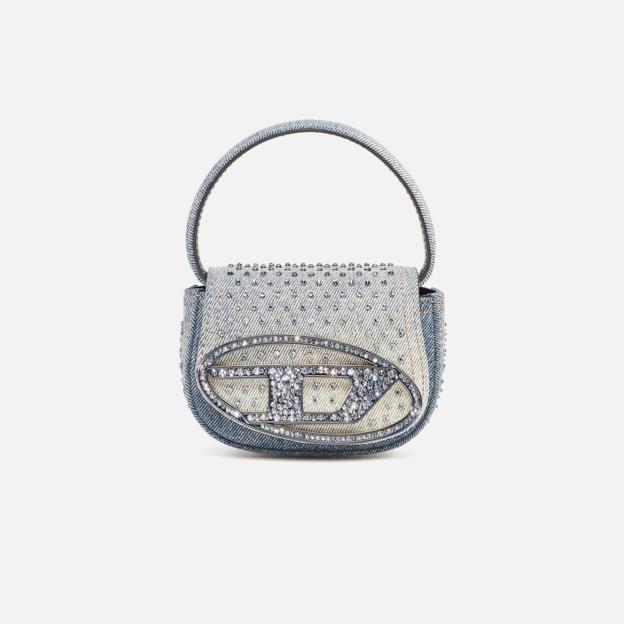 Diesel Mini D Logo Bag - Washed Denim Diamonds