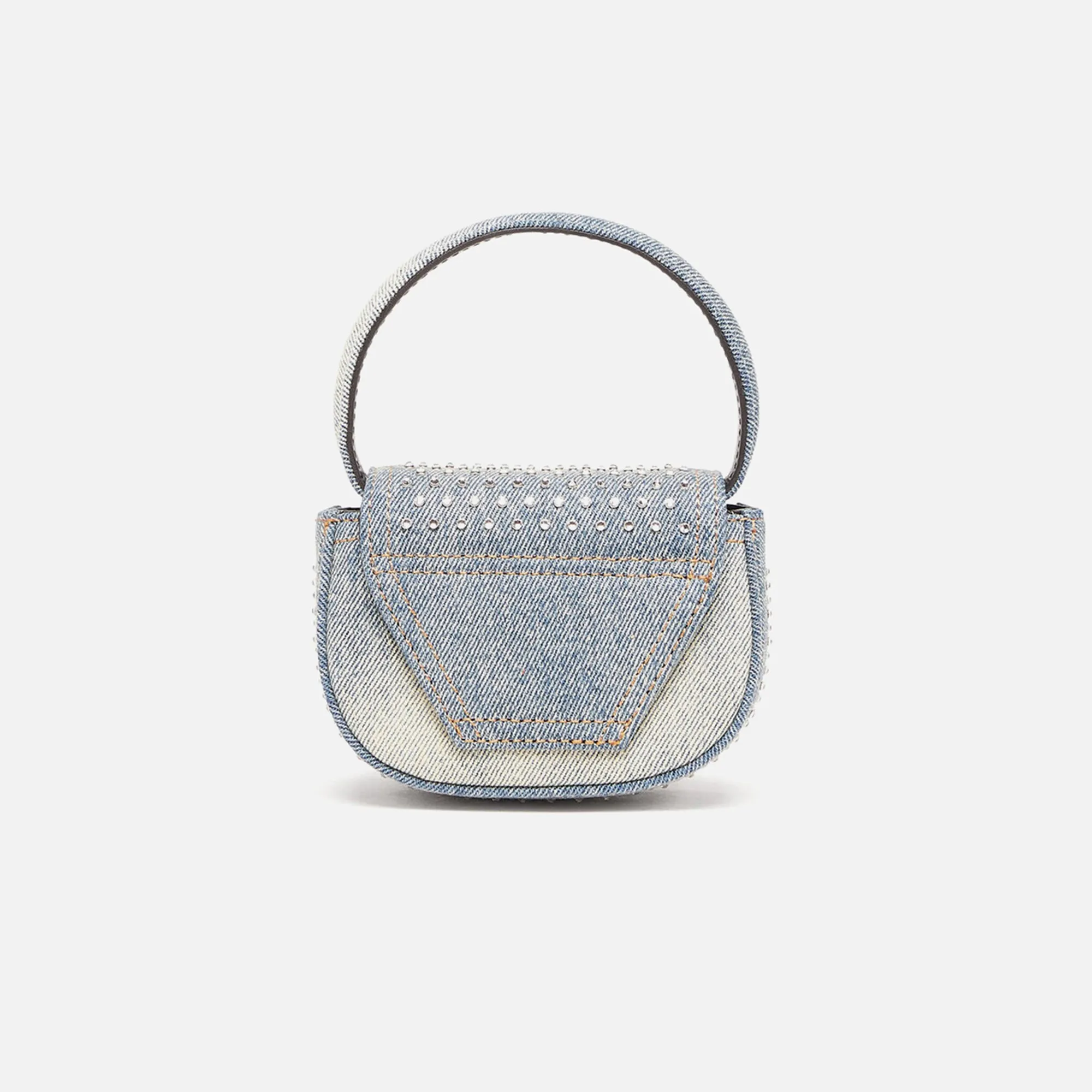 Diesel Mini D Logo Bag - Washed Denim Diamonds