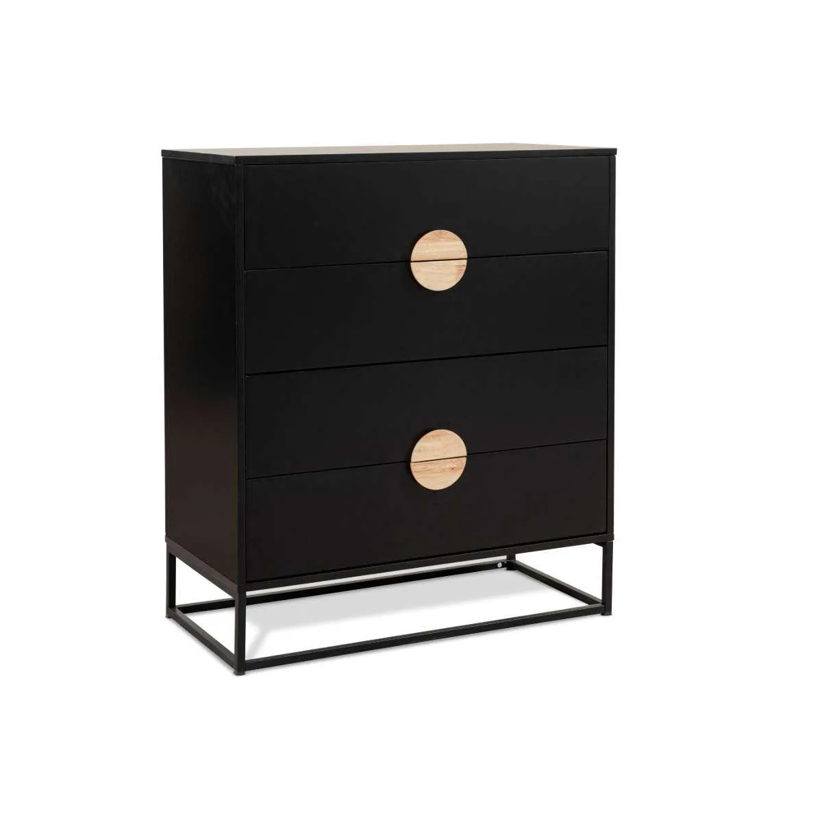 Eclipse Four Drawer - Black