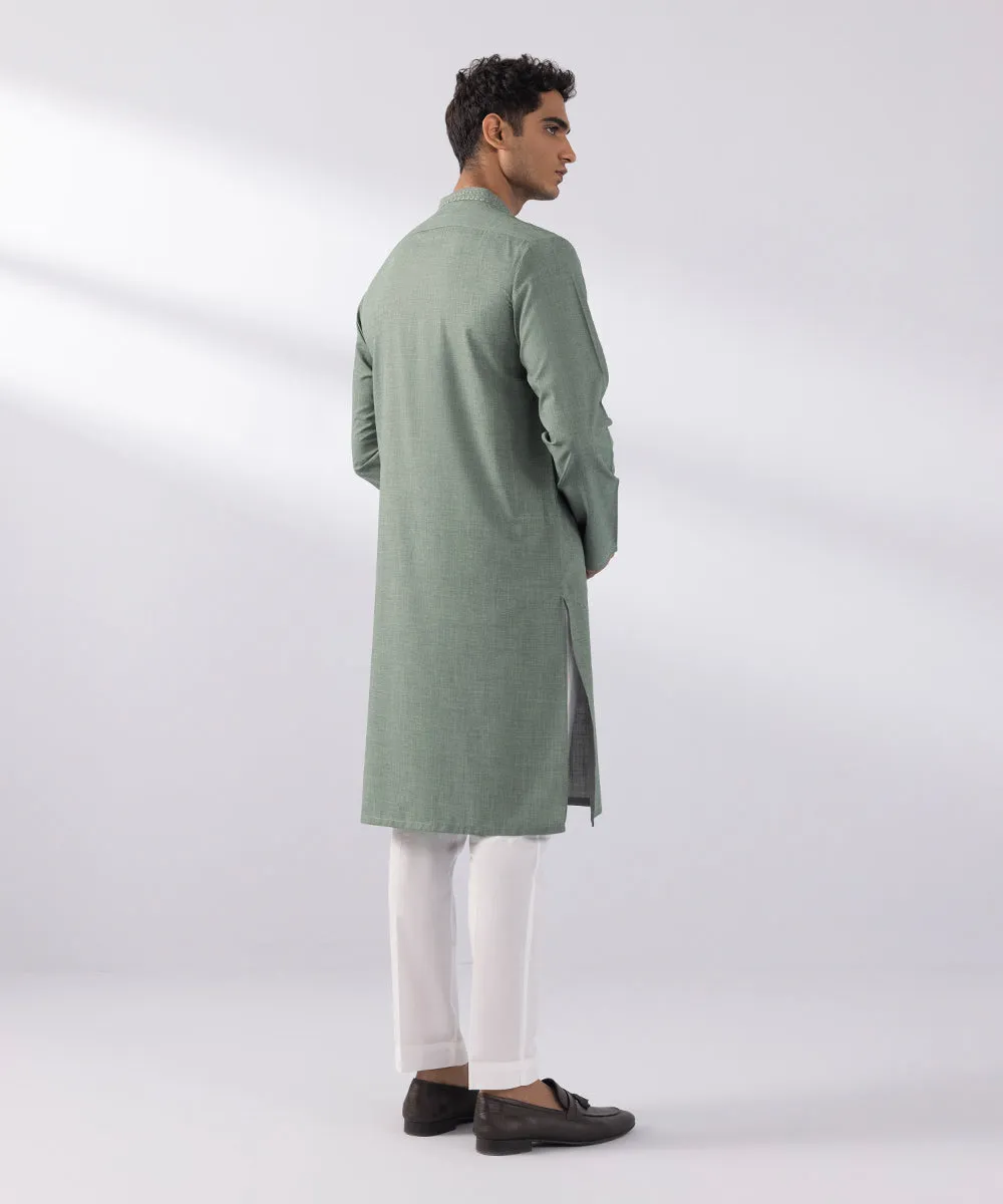 Embroidered Wash & Wear Kurta
