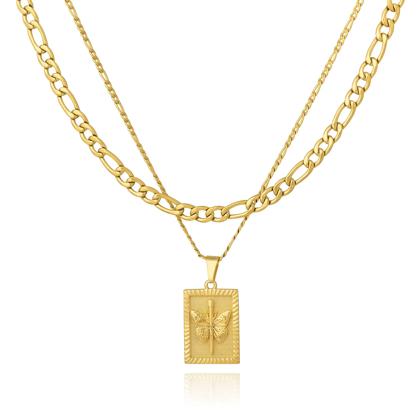 Figaro Set (Custom Pendant Choice) (Gold)