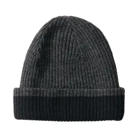 Grantham  Reversible Beanie - Charcoal Navy