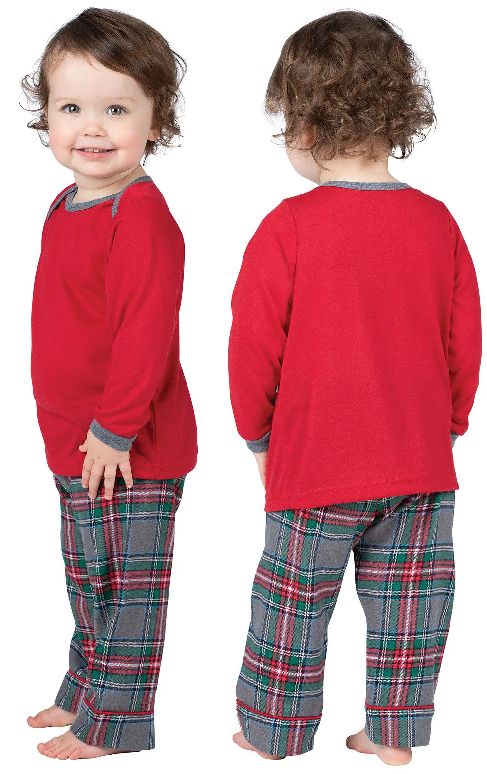 Gray Plaid Infant Pajamas - Family Set