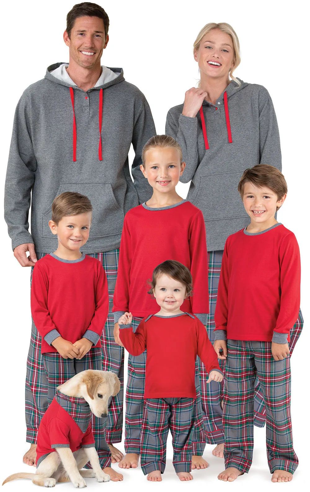 Gray Plaid Infant Pajamas - Family Set