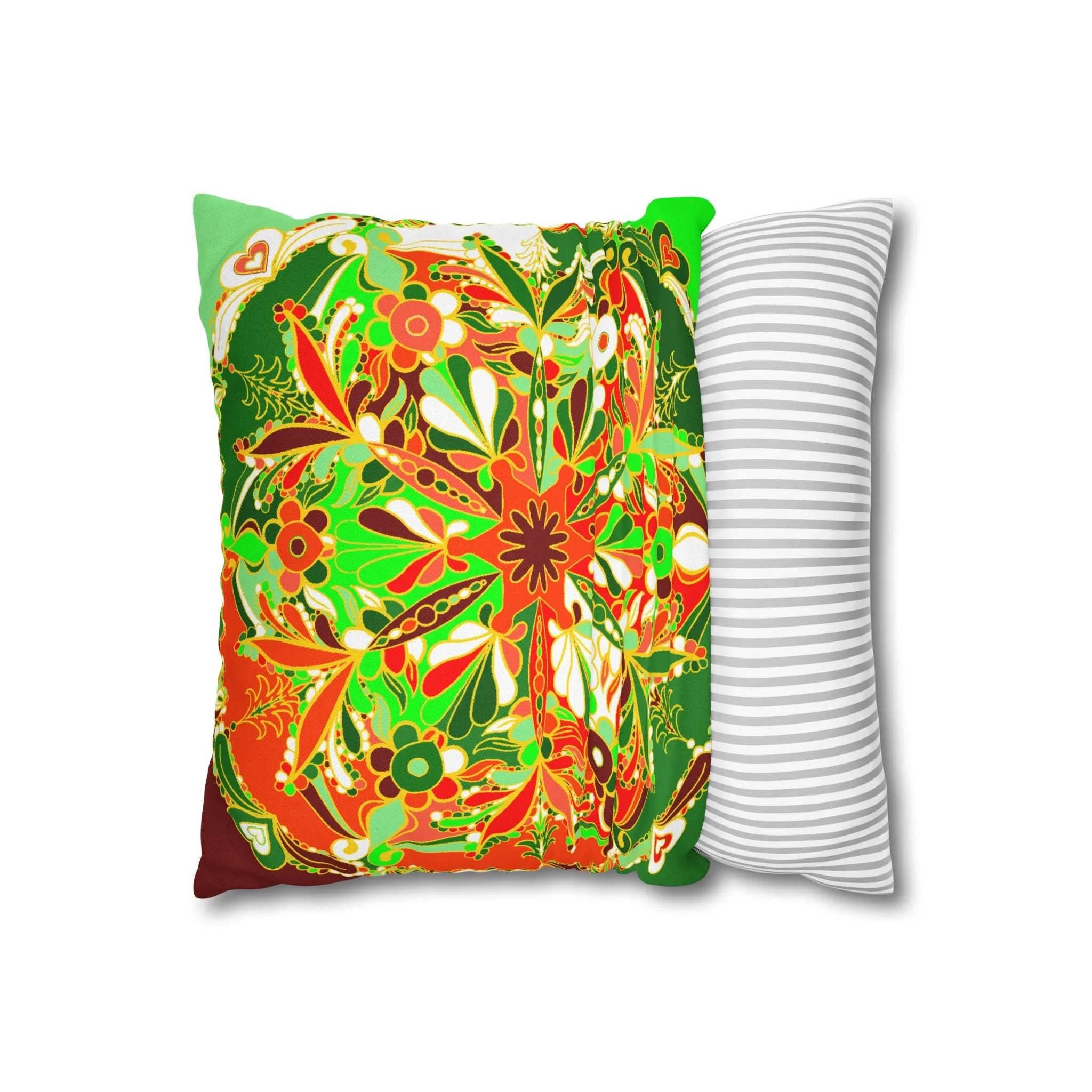 Handmade Mandala Art Pillowcase - Christmas Bed Decor
