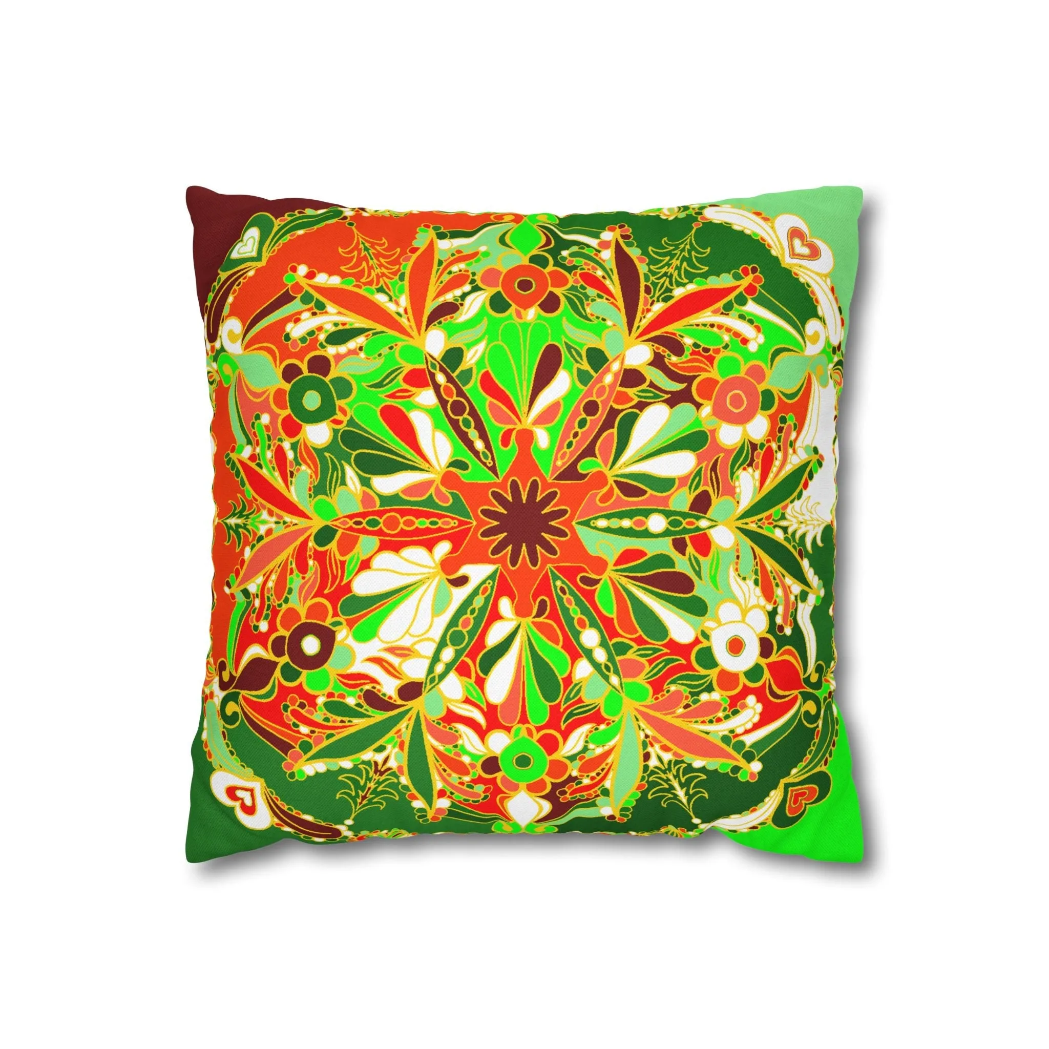 Handmade Mandala Art Pillowcase - Christmas Bed Decor