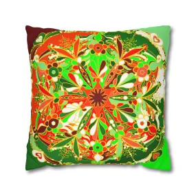 Handmade Mandala Art Pillowcase - Christmas Bed Decor