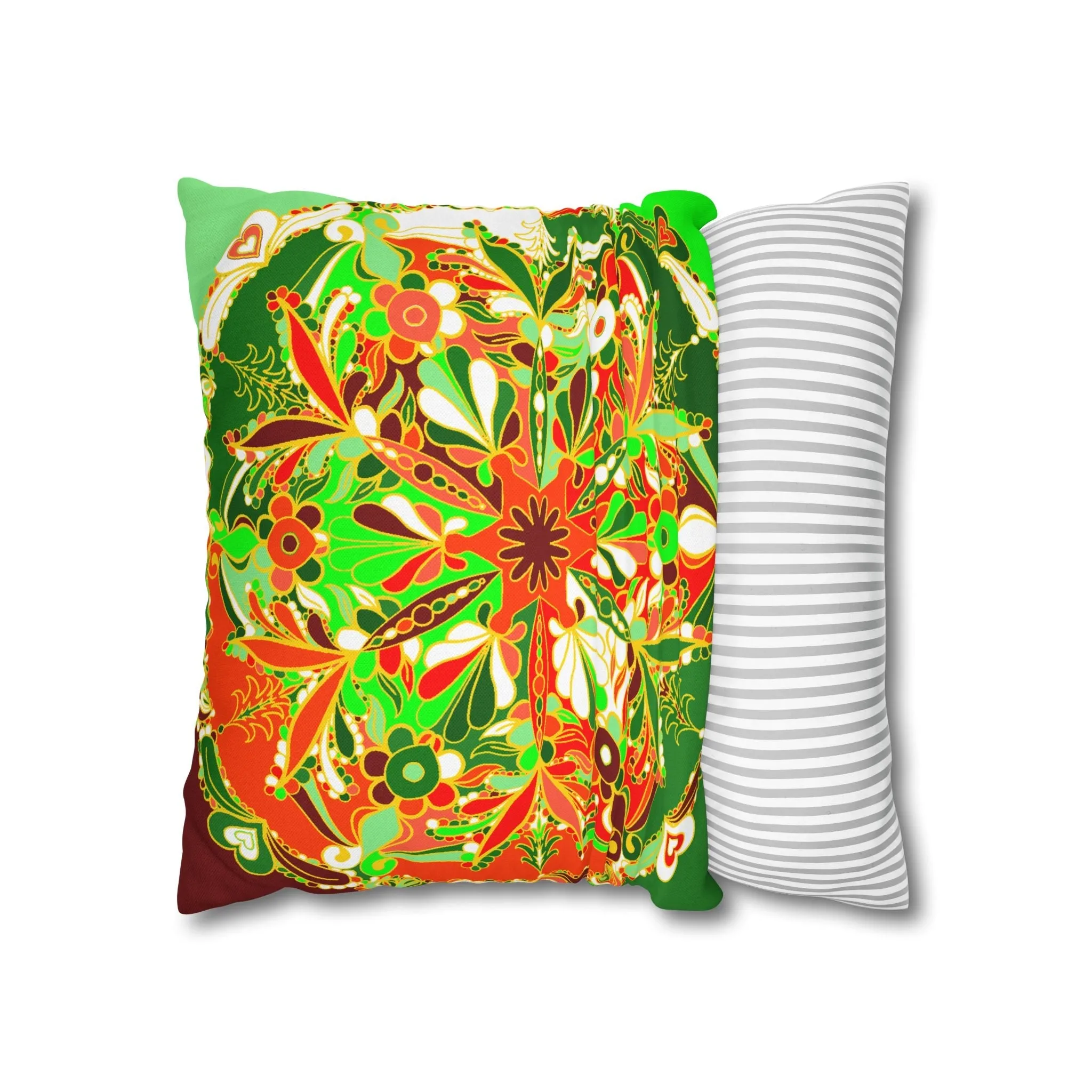Handmade Mandala Art Pillowcase - Christmas Bed Decor