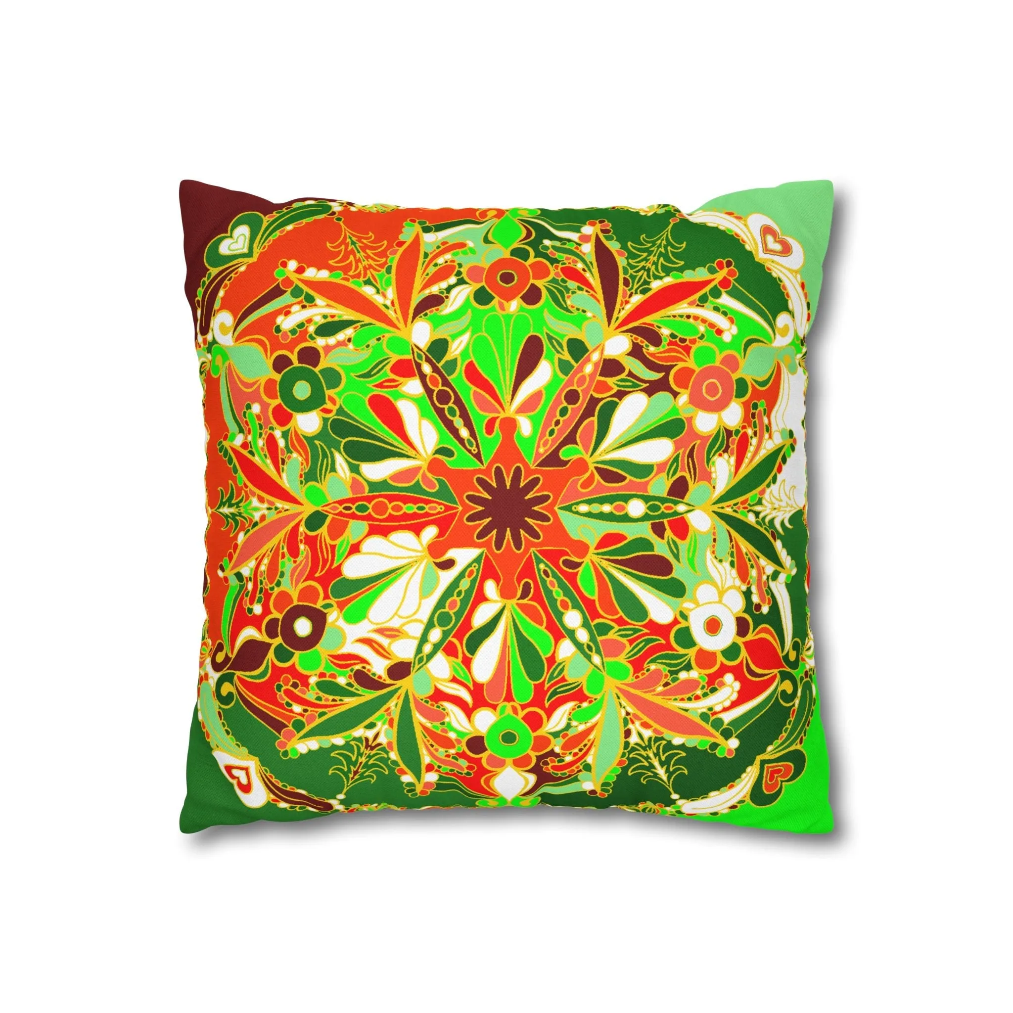 Handmade Mandala Art Pillowcase - Christmas Bed Decor