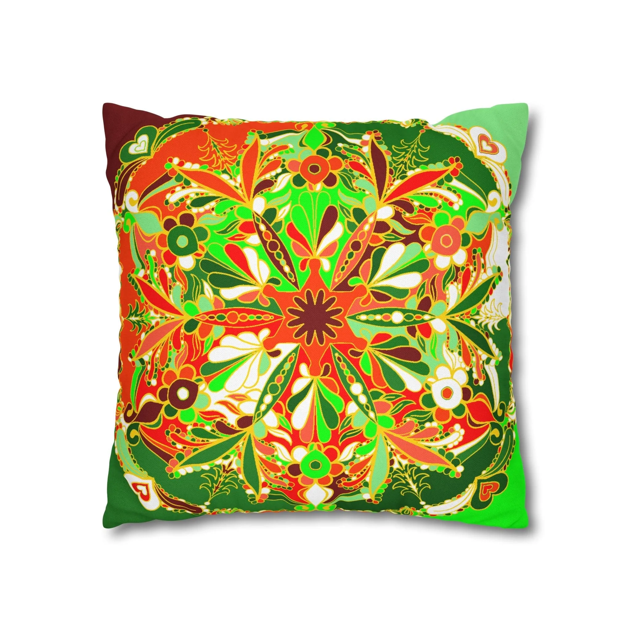 Handmade Mandala Art Pillowcase - Christmas Bed Decor