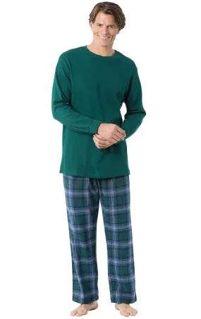Heritage Plaid Thermal-Top Men's Pajamas - Family Set