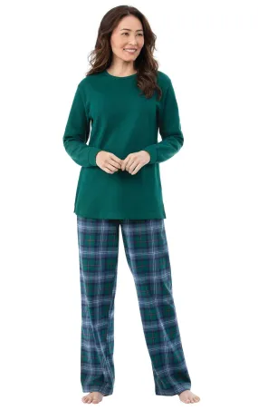 Heritage Plaid Thermal-Top Women's Pajamas - Family Set