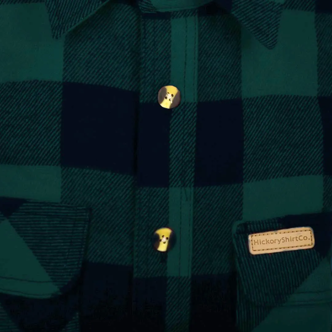 HICKORY BUFFALO PLAID BUTTON SHIRT- MEN’S