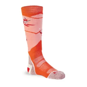 Kid's Monkey'n Around Medium Weight Over-the-Calf Ski and Snowboard Sock