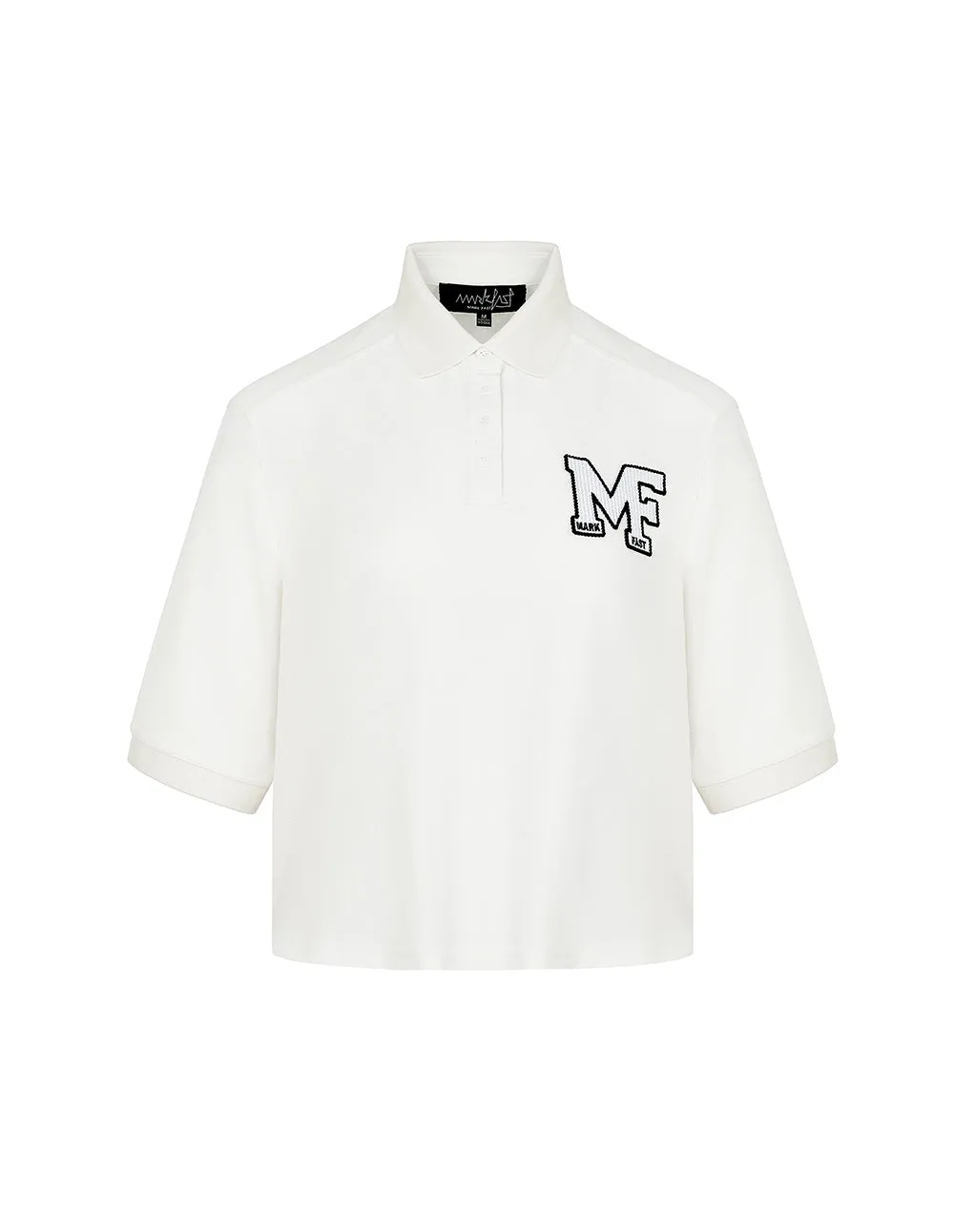 Logo graphic waist-length T-shirt