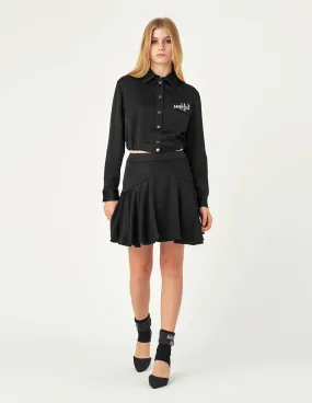 MARK FAST Women Tie Waist Cropped Shirt
