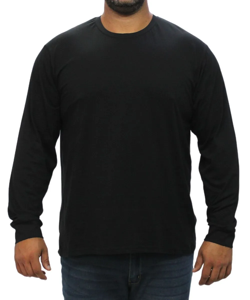 Mens Long Sleeve Plain Tee